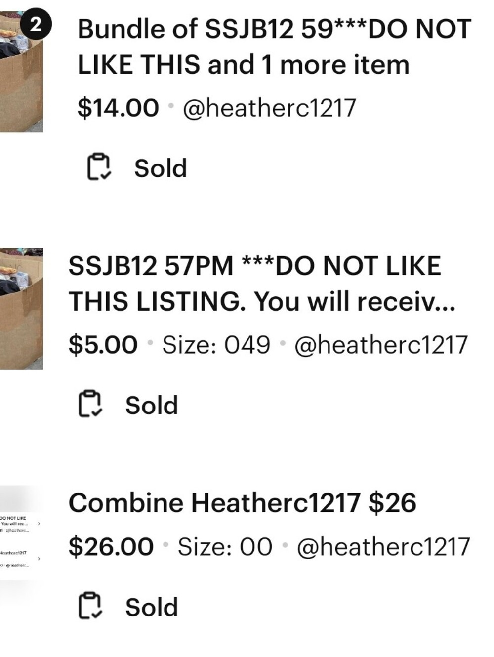 Combine Heatherc1217 $45